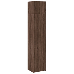 Úložná skrinka hnedý dub, kompozitné drevo